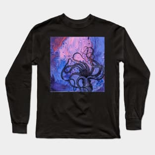 Deep Blue Sea Octopus Long Sleeve T-Shirt